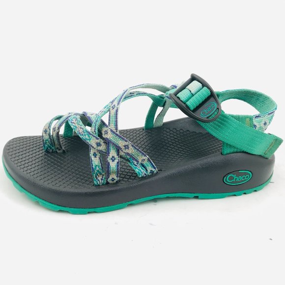 Chaco ZX/2 Classic Sandals in Marina Mint - Women's Size 6 Double Strap Toe Loop - Picture 1 of 9